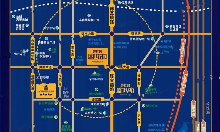 碧桂园·盛世花园交通图