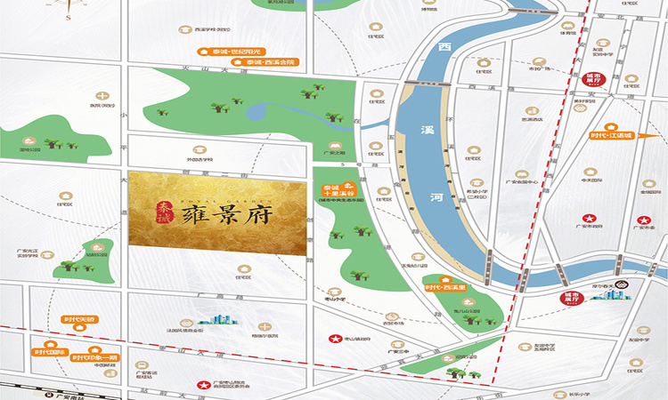 泰诚·雍景府交通图