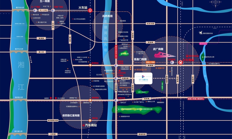 中天星耀商业中心交通图