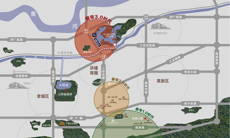 中海臻园府交通图