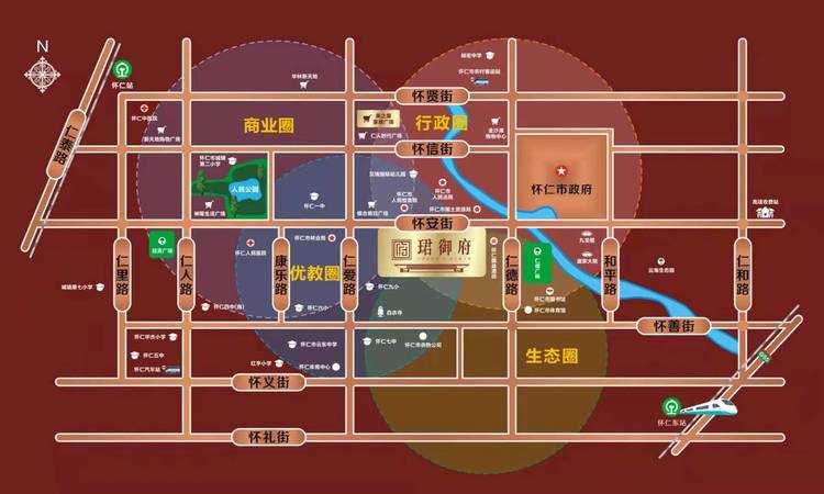 怀仁珺御府交通图