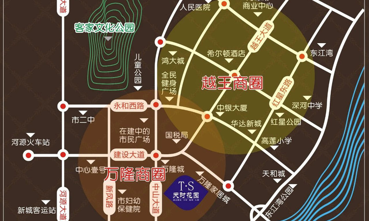 天时花园交通图