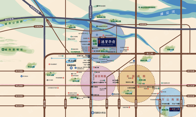 中冶德贤华府交通图