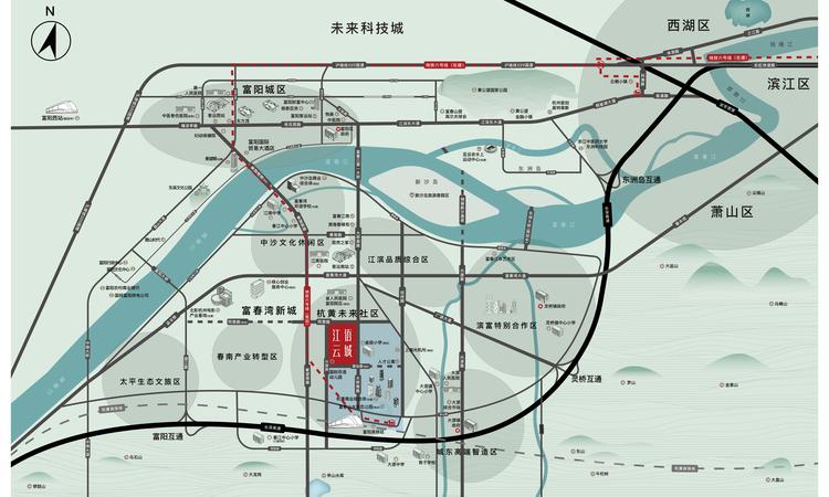 中交保利江语云城交通图