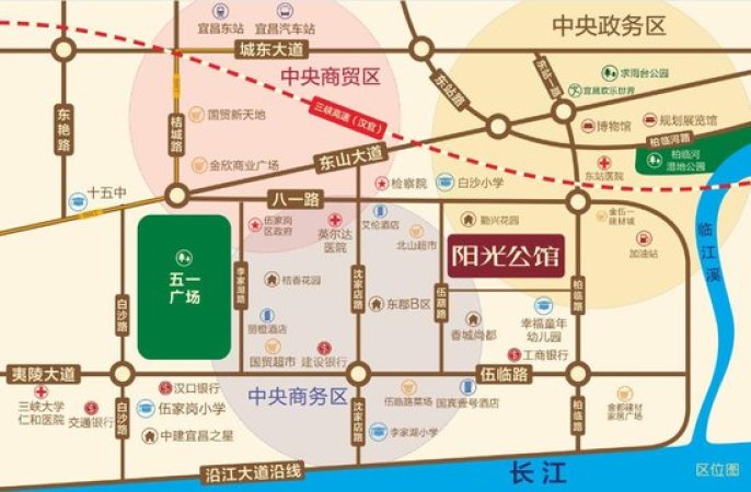 阳光公馆交通图