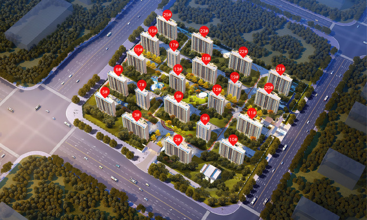 金科中梁博翠东方效果图