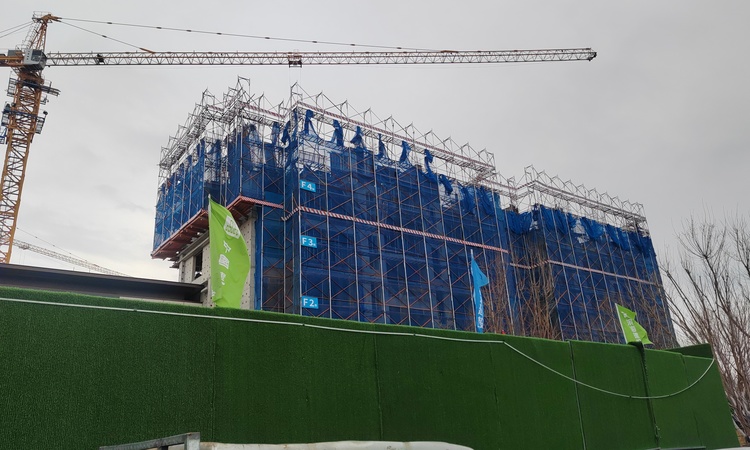 建投·滨海玺悦施工进度图