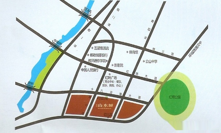 南江卓宏·山水城交通图