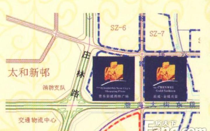 辰威金域尚景交通图