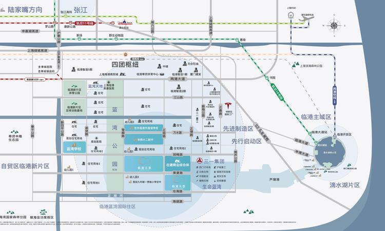 临港天荟交通图