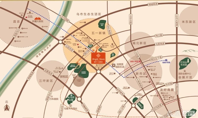 恒华·江南明月交通图
