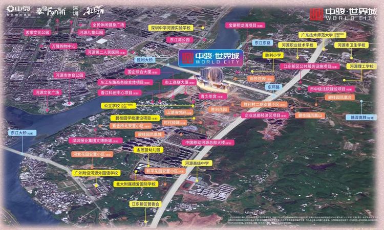 中骏世界城周边配套图