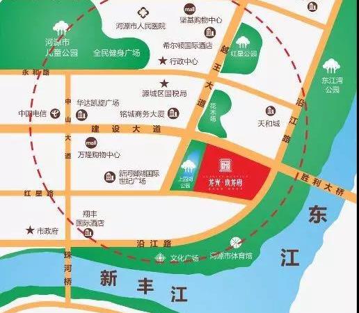 龙光玖龙府交通图