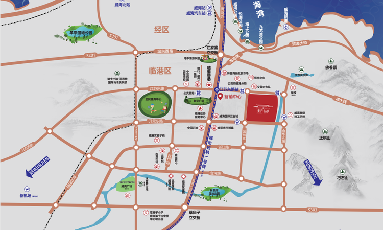 东方名都交通图