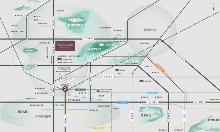 绿城·雲溪里交通图