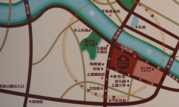 御江帝景交通图