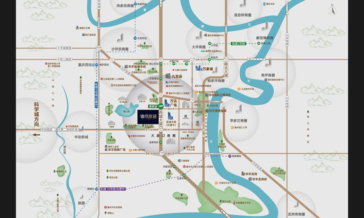 锦绣原麓交通图