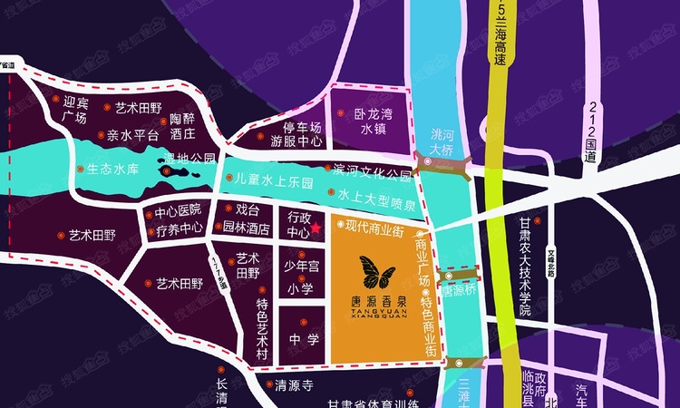 唐源香泉周边配套图