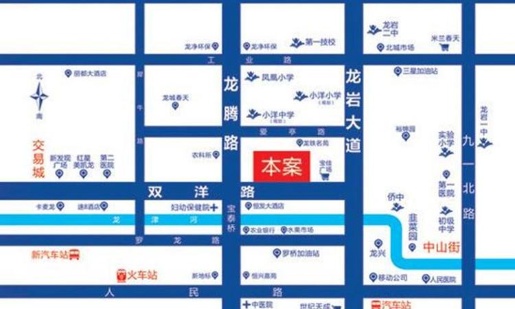 双洋新天地交通图
