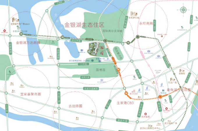 中交泓园交通图