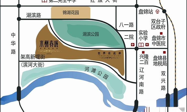 天力水榭春城交通图