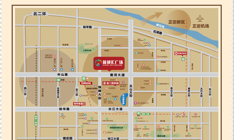 新都汇广场交通图