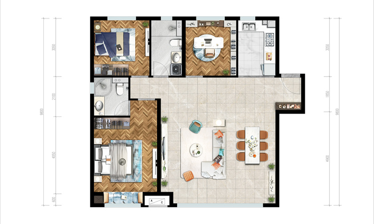 绿地西斯莱公馆楼层平面图