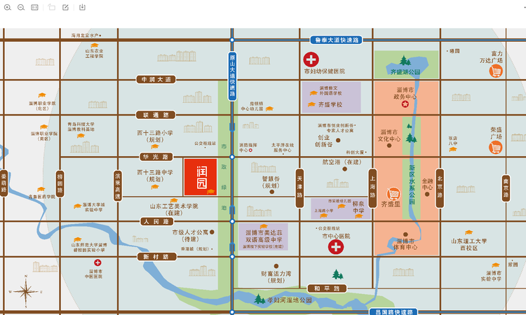 新东升·润园交通图