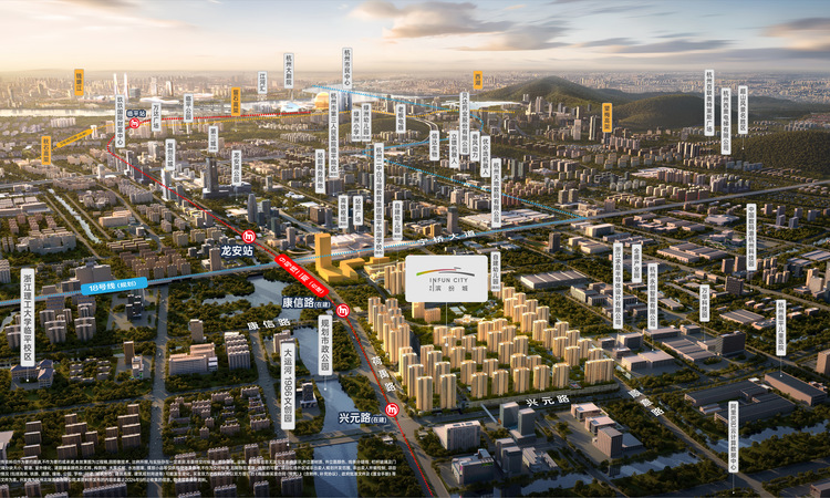 滨杭滨纷城周边配套图