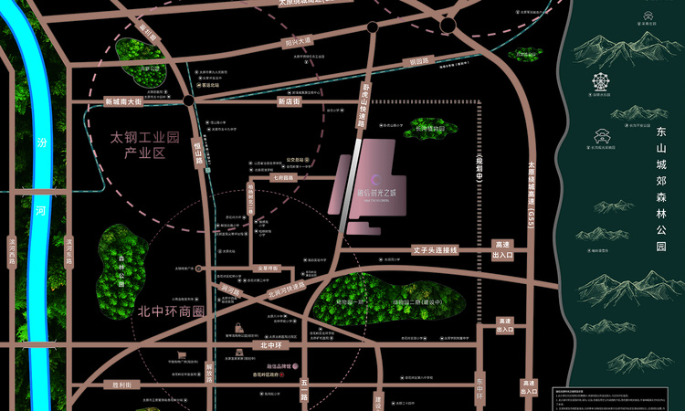 融信时光之城交通图