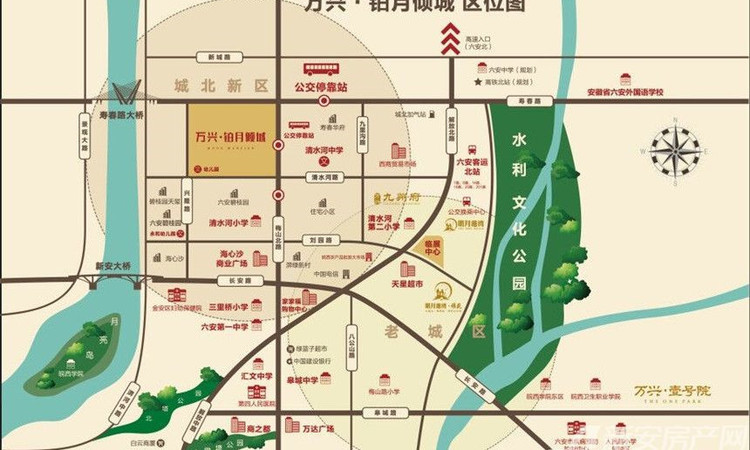 万兴铂悦城交通图
