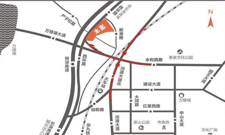 一通国际汽车城周边配套图