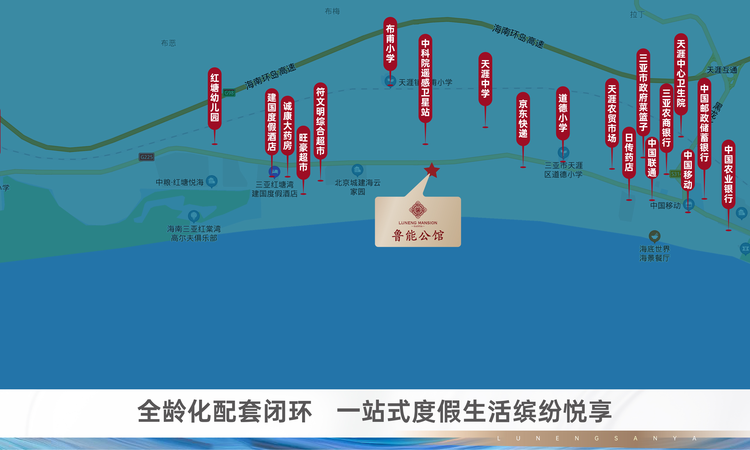 鲁能公馆交通图