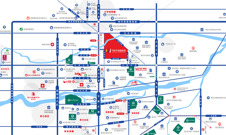万科中俄国际城交通图