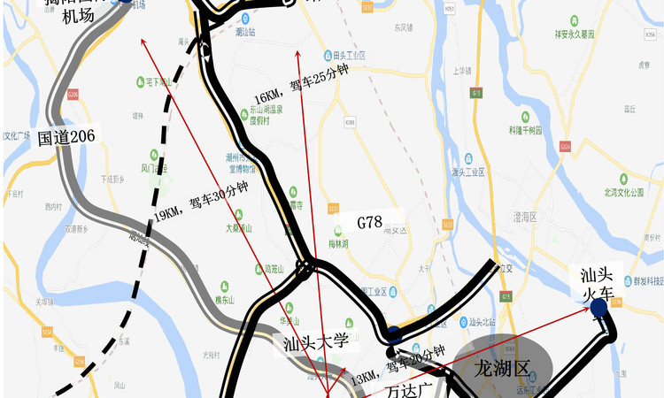 汕头广泽商务中心交通图