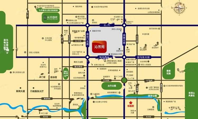 沁芳盛世交通图