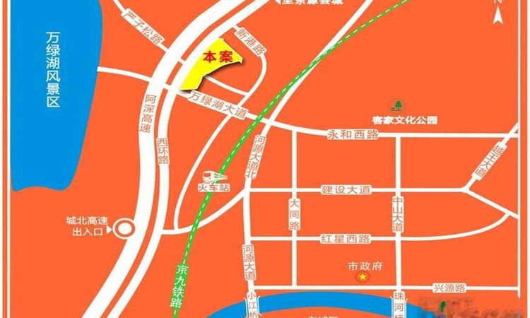 一通国际汽车城交通图