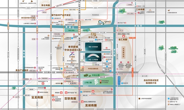 奉发·左岸晶邸交通图