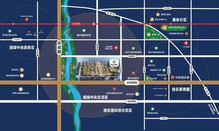 万特翰林学府交通图