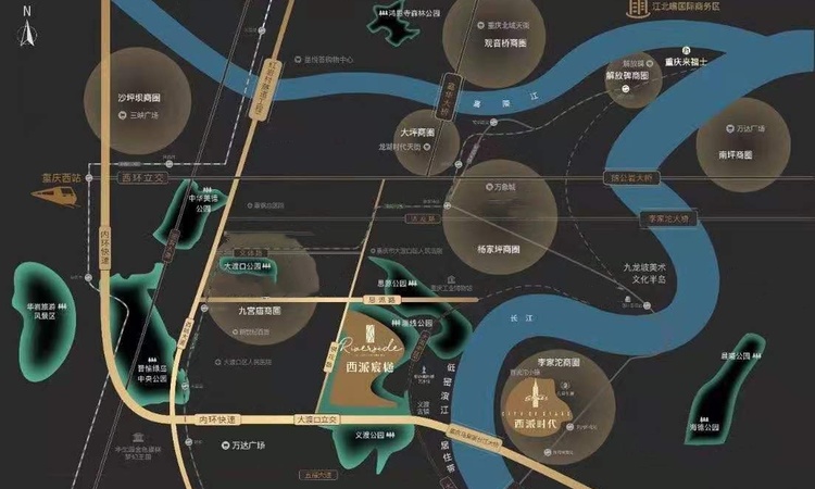 中国铁建西派宸樾交通图