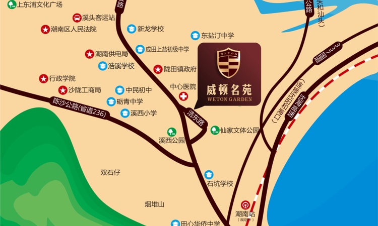 威悦名苑交通图