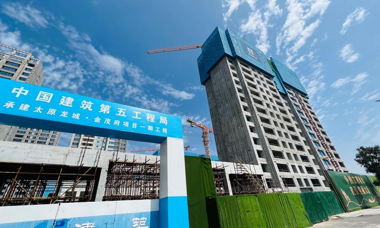 龙城金茂府施工进度图