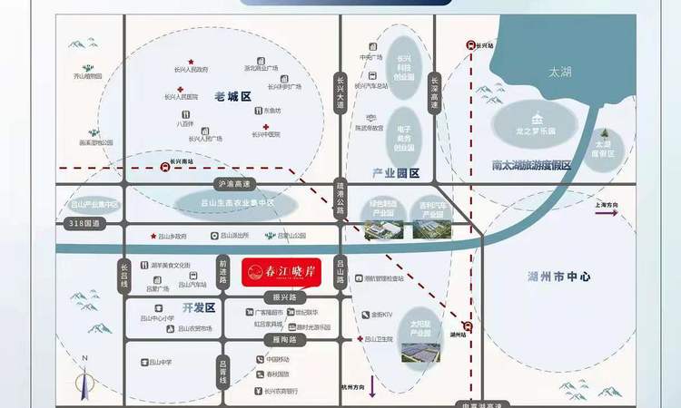 春江晓岸交通图