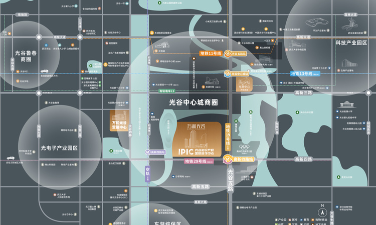 万和光谷交通图