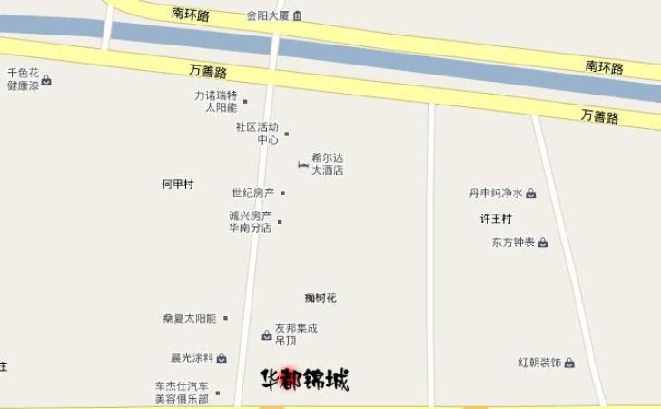 华都锦城交通图