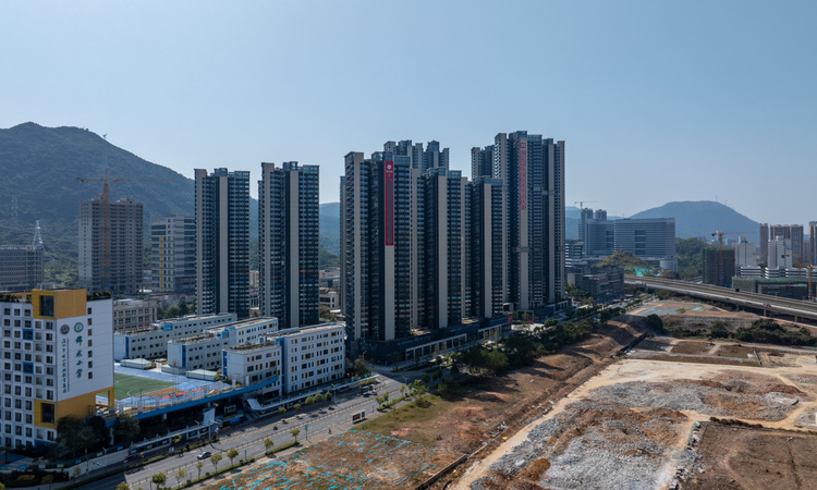 深业山水东城施工进度图