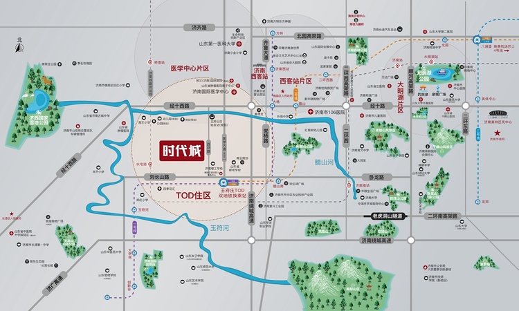 海信时代城观悦交通图