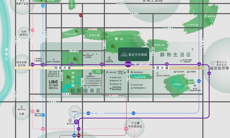 保亿中央润园交通图
