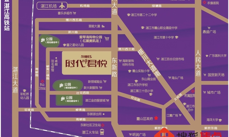 时代君悦交通图