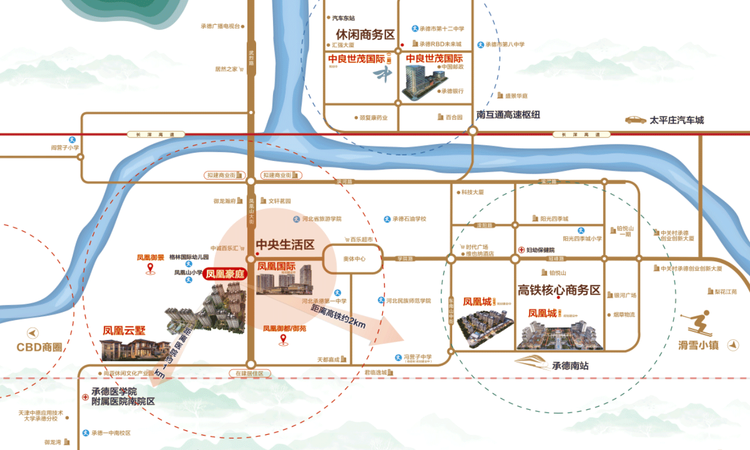 凤凰豪庭交通图